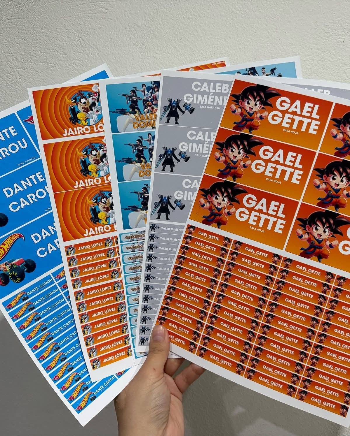 Etiquetas Escolares Personalizadas